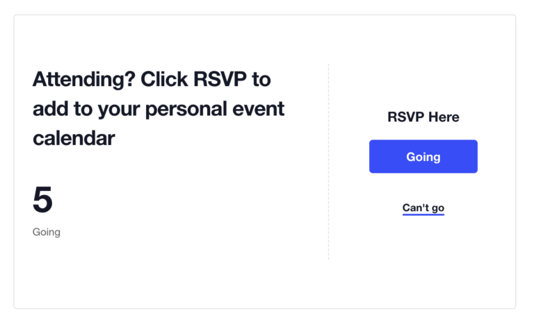 1. Click RSVP